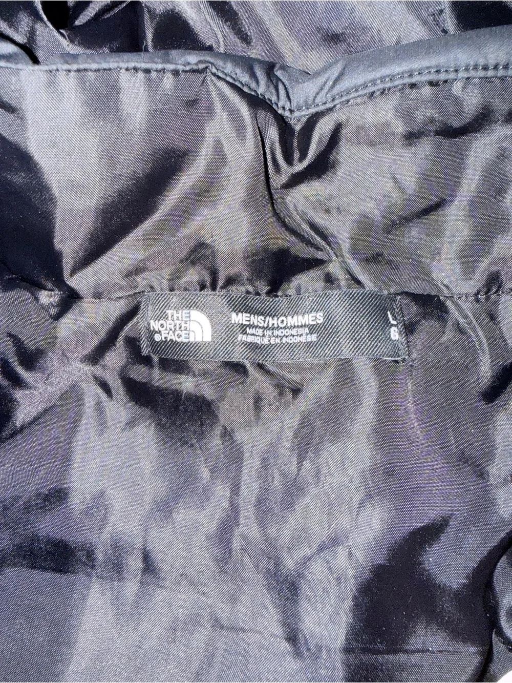 The North Face Black Hooded Rain Coat